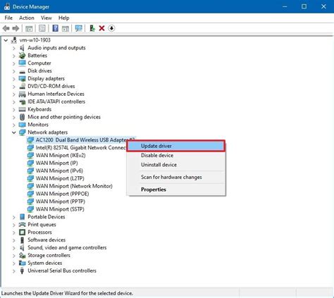 Updating driver