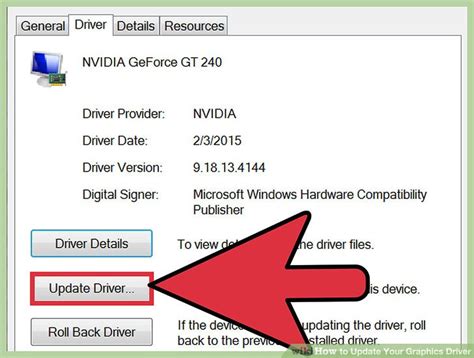 Update Graphics Card Driver