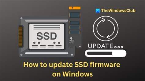 Update SSD Firmware and Driver