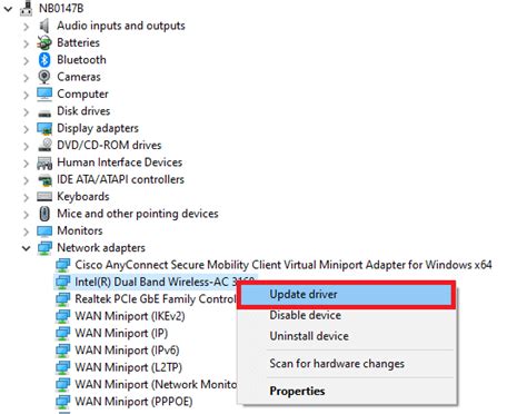 Update Your Network Drivers