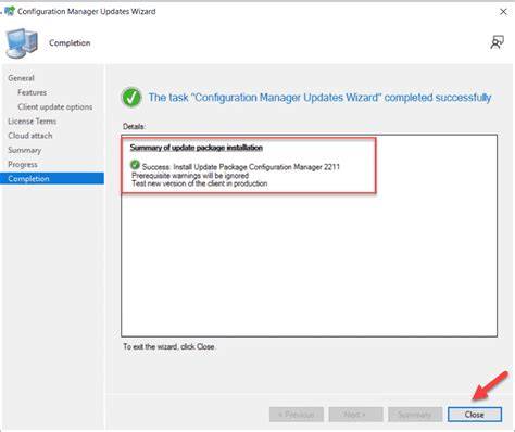 DP Upgrade finishes successfully