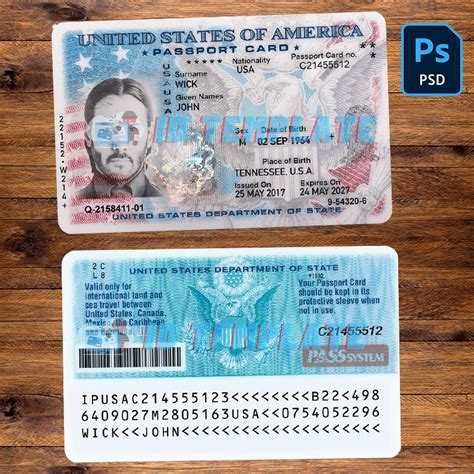 Us Id Template