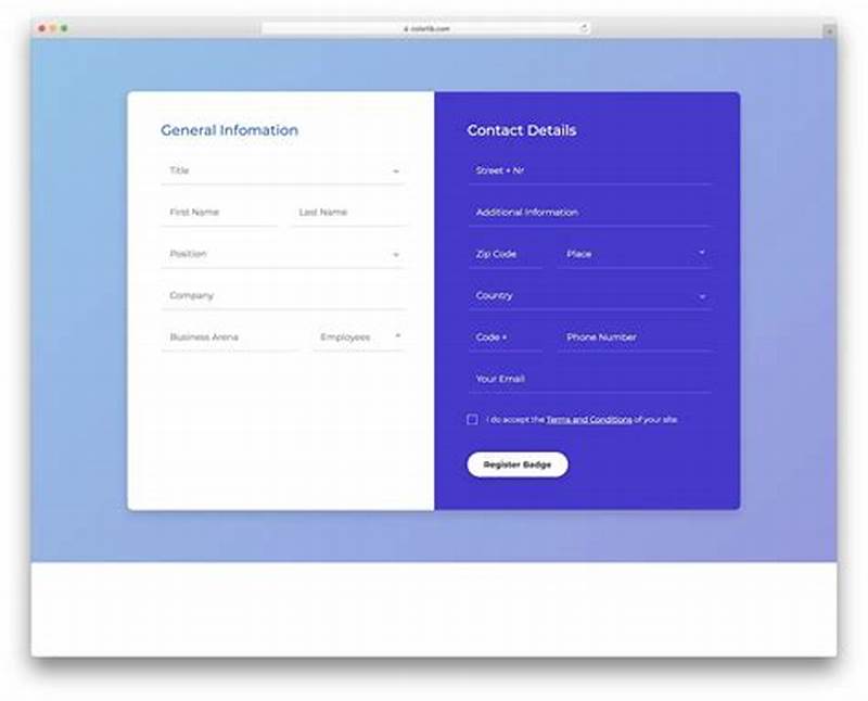User Interface Form Design