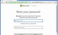 Username Login Reset Password