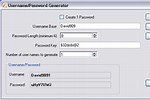 Username and Password Generator
