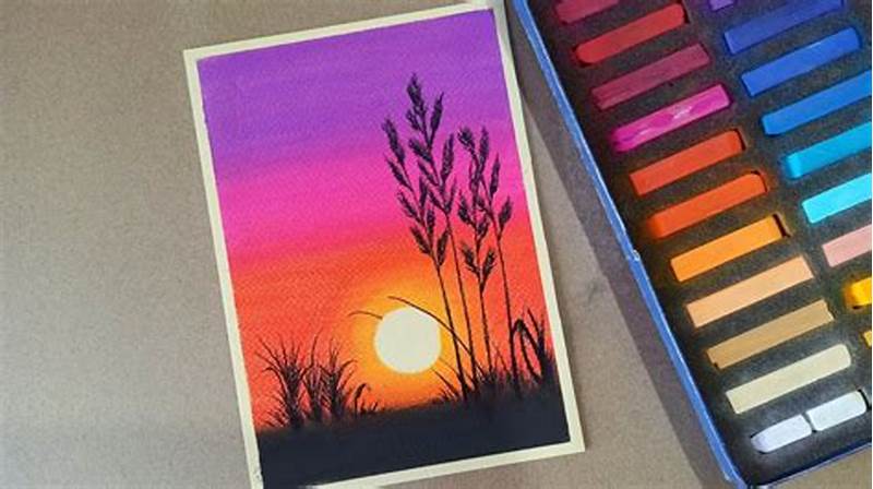 Using Soft Pastels To Create Background For Coloring