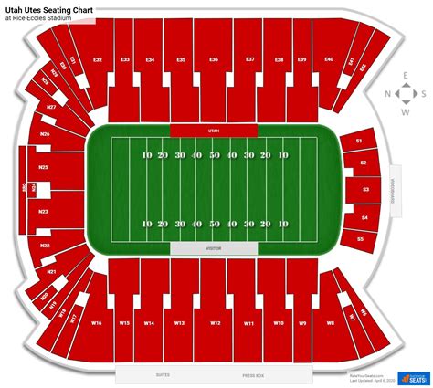 Utes Football Seating Chart