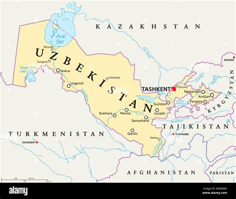 Uzbekistan Map
