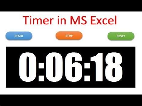 VBA Excel Timer