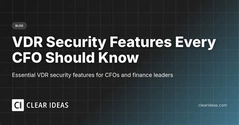 VDR Security Features