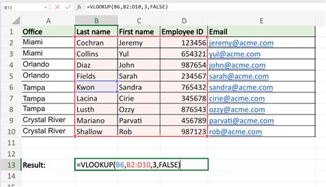 VLOOKUP Excel