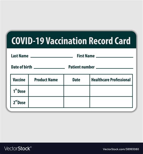 Vaccine Card Template