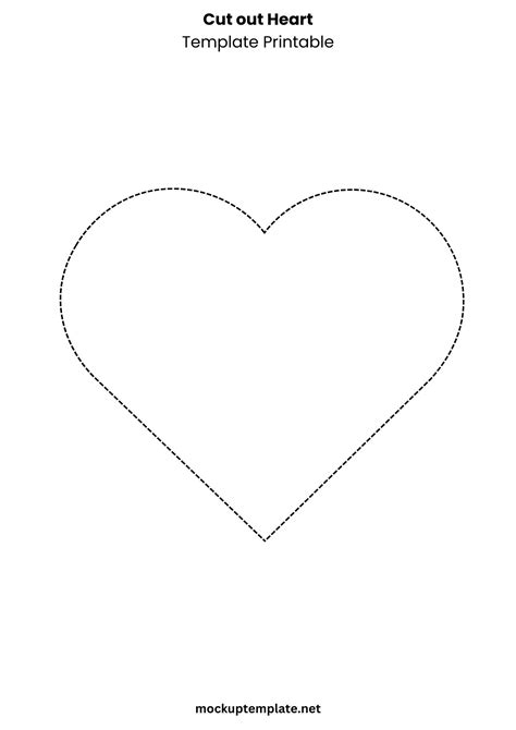 Valentine Heart Cut Out Template