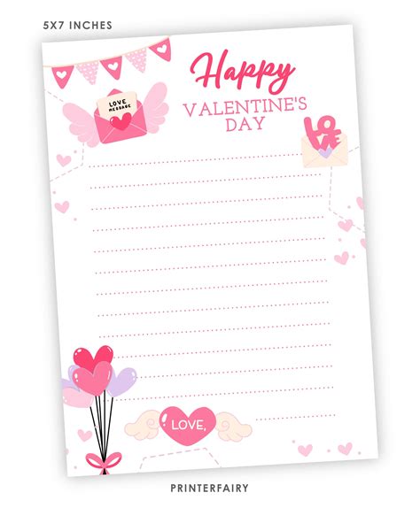 Valentines Letter Template