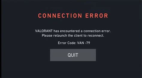 What Causes Valorant Error Code van -79?