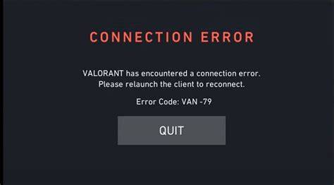 What Is Valorant Error Code Van -79?