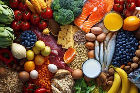 Variety of Nutritious Food
