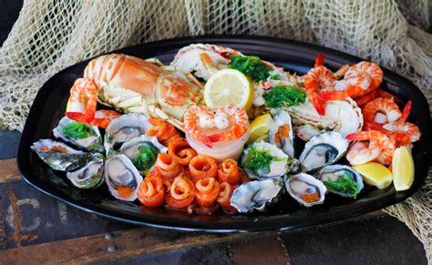 Variety of Seafood Dishes