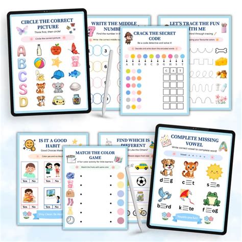 Variety of activities workbook