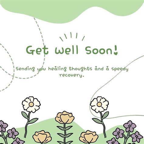 Various get well soon cards