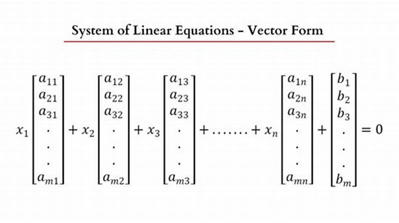 Vector Equation Form Linear Algebra