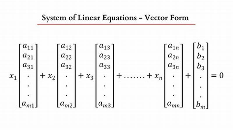 Vector Form Linear Algebra