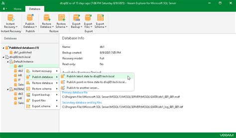 Veeam Publishing File System Index To Catalog