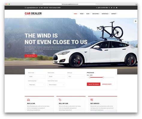 Vehicle Website Templates