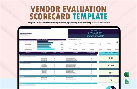 Vendor Scorecard Template Excel