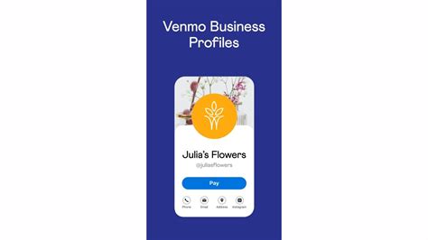 Venmo business profile