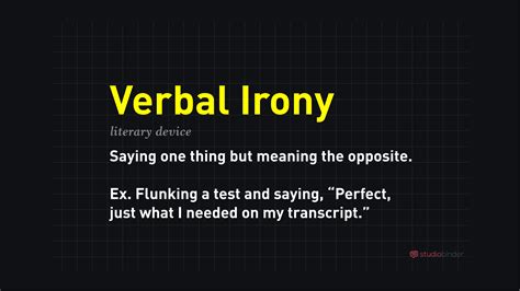 Verbal Irony Explained