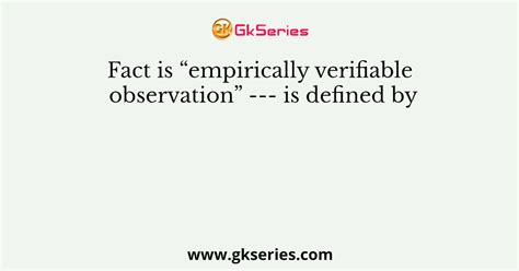 Verifiable Fact