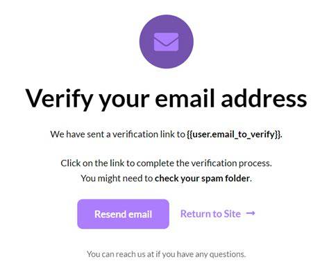 Verify Email Address