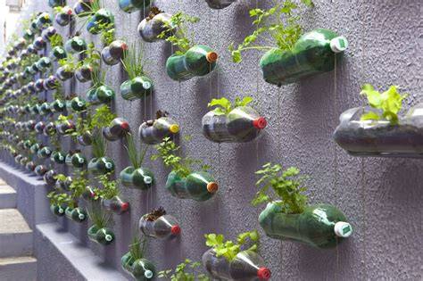 Vertical Garden dari Botol Bekas