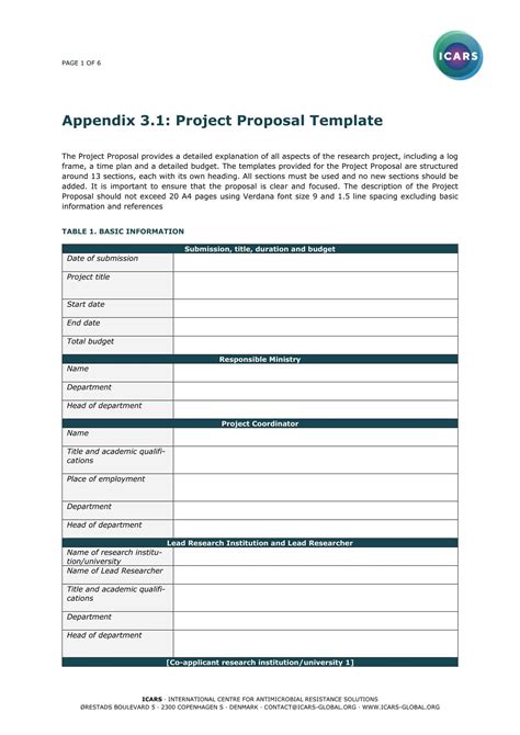 Video Proposal Template