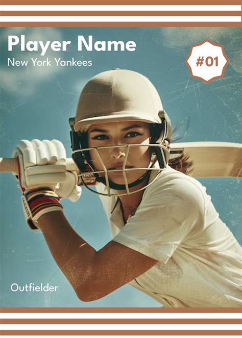 Vintage Baseball Card Template