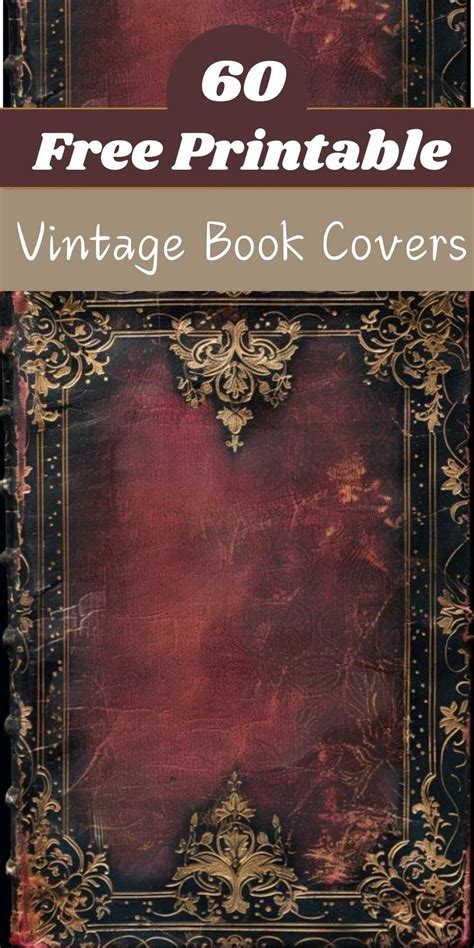 Vintage Book Covers Printable