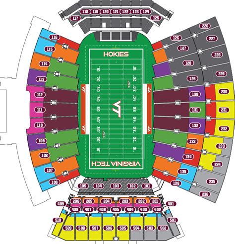Virginia Tech Football Lane Stadium Seating Chart