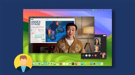 Virtual Background dan Presenter Overlay