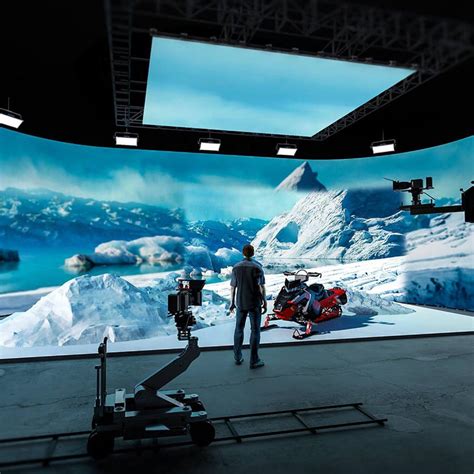 Virtual Production studio with LED wall