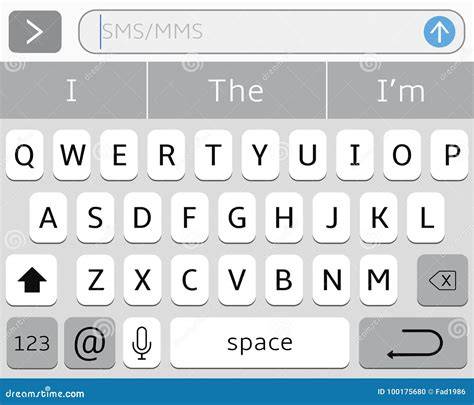 Virtual QWERTY Keyboard on Smartphone