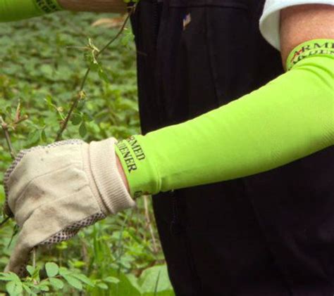 Visibility of Protective Gardening Sleeves