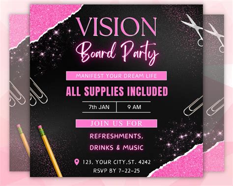 Vision Board Flyer Template