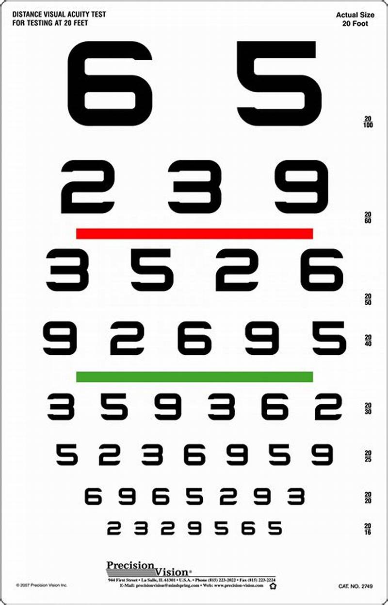Vision Chart Numbers