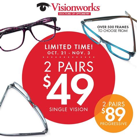 Visionworks Coupon 2 For $99 Printable