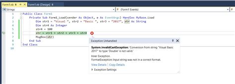 Visual Basic String Formatting