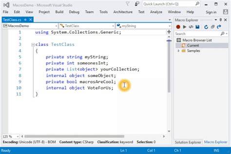 Macros Dialog