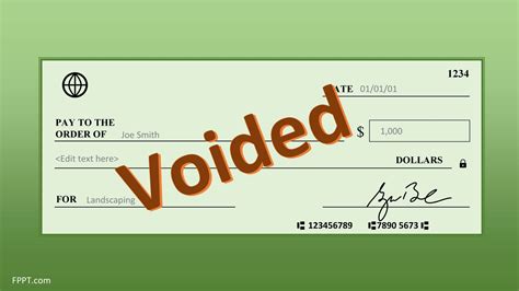 Voided Check Template