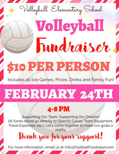 Volleyball Fundraiser Template
