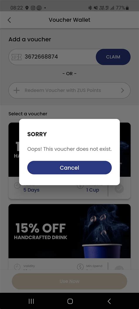 Voucher Invalid